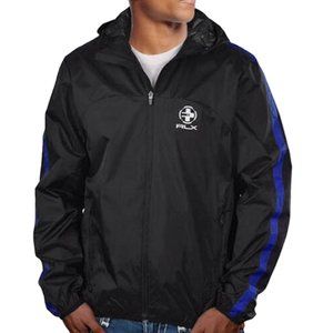 NEW $189 Ralph Lauren RLX Windbreaker Jacket!  Black  Lightweight Athletic Shell